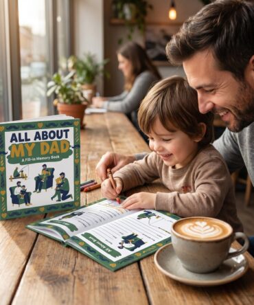 All About My Dad Book | Fathers Day Fill-In Memory Book | Kids Activity Printable | Personalized Keepsake Gift for Dad | Digital Download