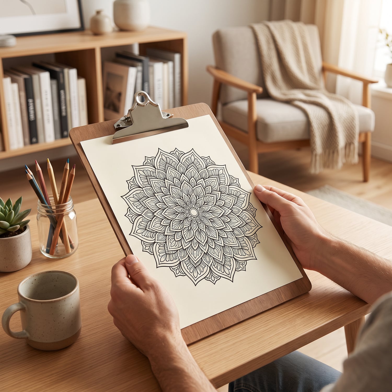 Bold & Easy Floral Coloring Book for Adults | Large Print Flowers | Stress Relief Beginner Botanical Pages | Printable Digital Download