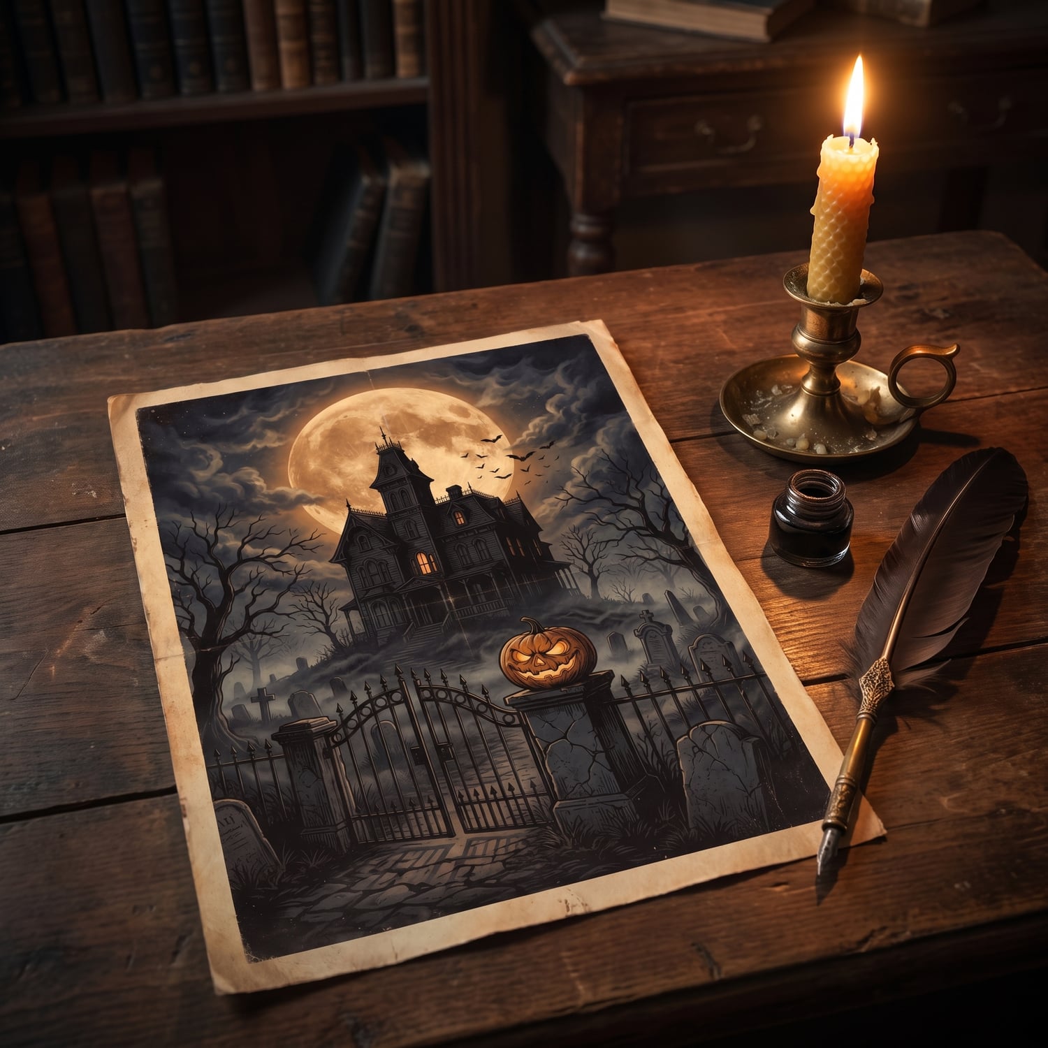 Halloween Wall Art Set of 50 | Vintage Dark Moody Prints | Gothic Witchy Gallery Wall | Dark Academia Printable Decor | Instant Download - Image 9