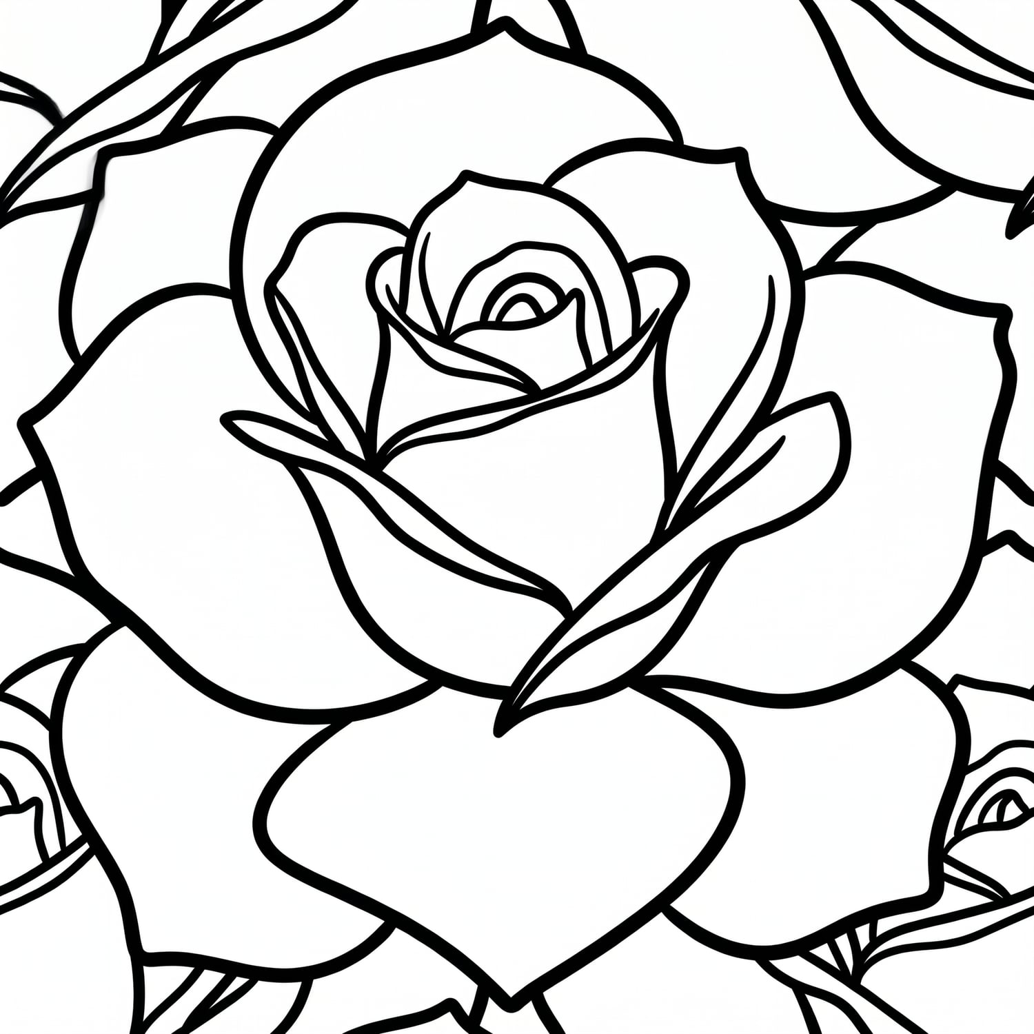 Bold & Easy Floral Coloring Book for Adults | Large Print Flowers | Stress Relief Beginner Botanical Pages | Printable Digital Download - Image 2
