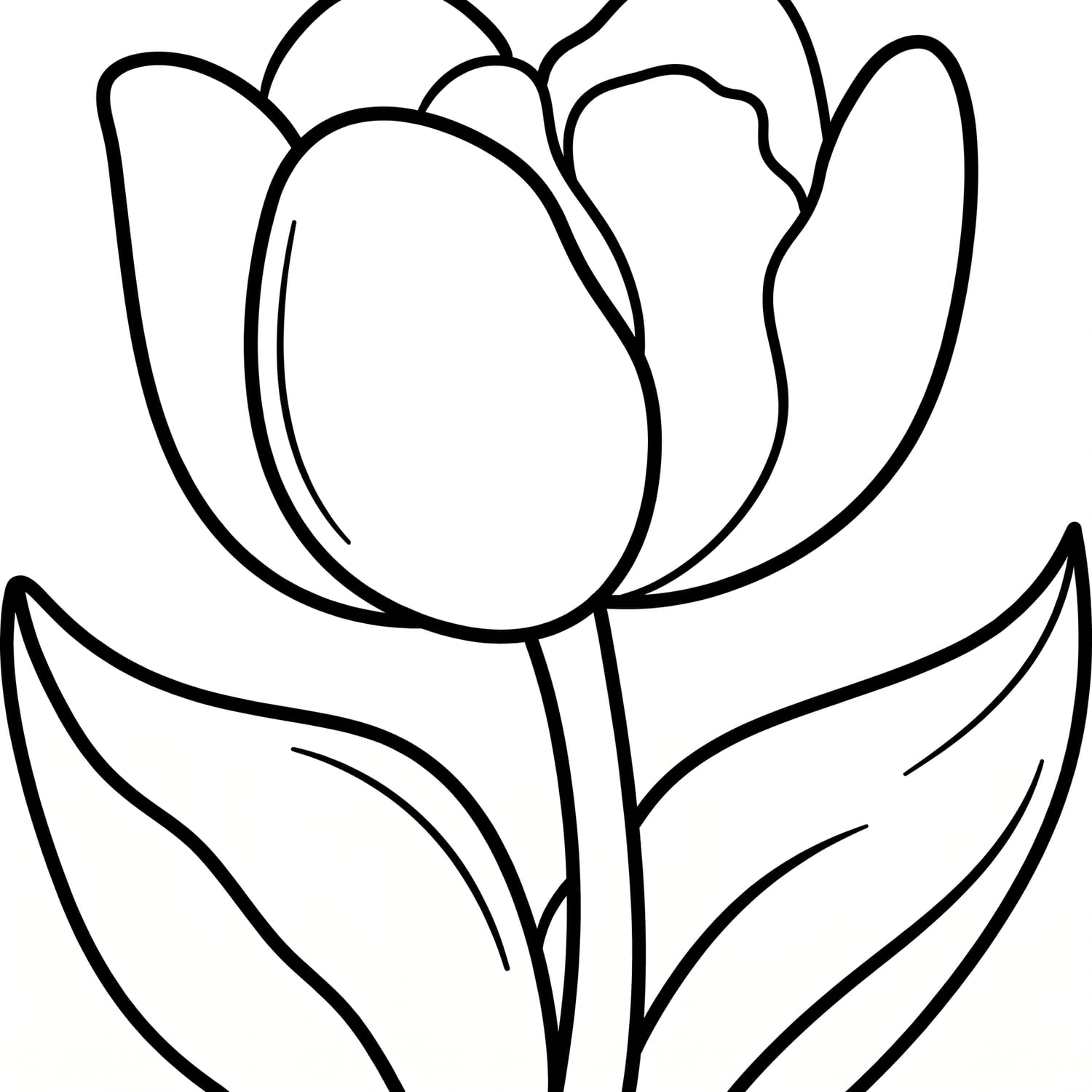 Bold & Easy Floral Coloring Book for Adults | Large Print Flowers | Stress Relief Beginner Botanical Pages | Printable Digital Download - Image 3